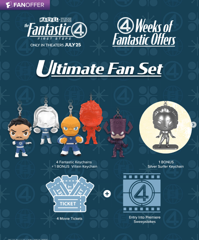 Fandango  Disney Launch 4 Weeks of Fantastic Offers for The Fantastic Four First Steps