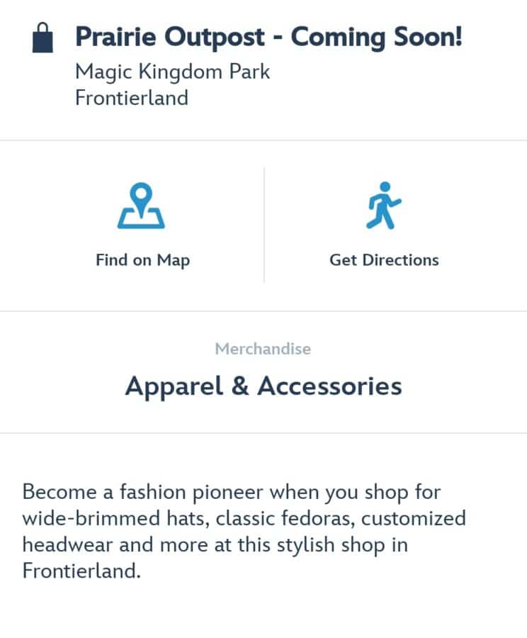 Coming Soon Prairie Outpost A New Hat Store for Magic Kingdom's Frontierland