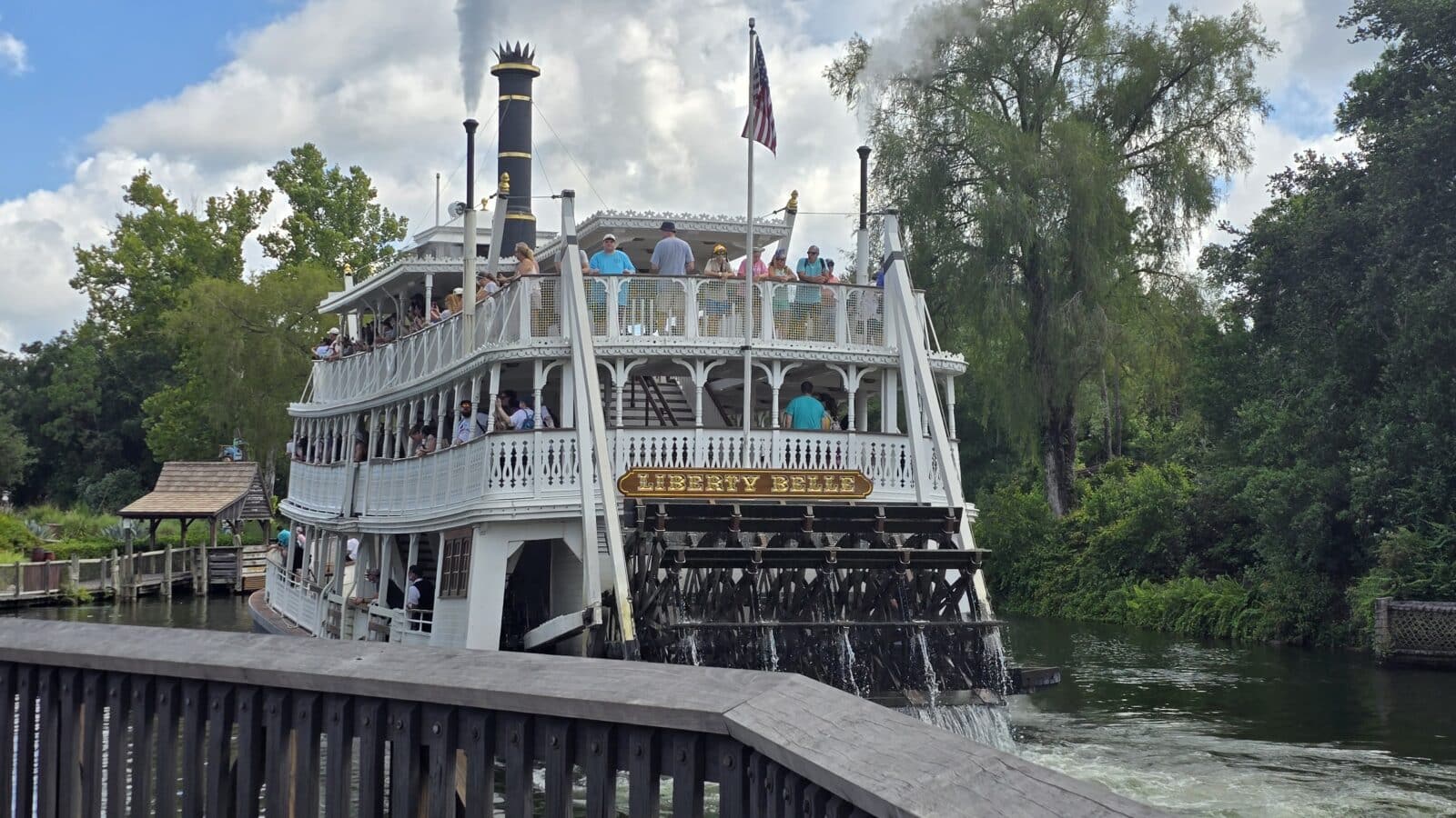Cast Members Quietly Distribute Wristbands for Final Ride on Liberty Square Riverboat