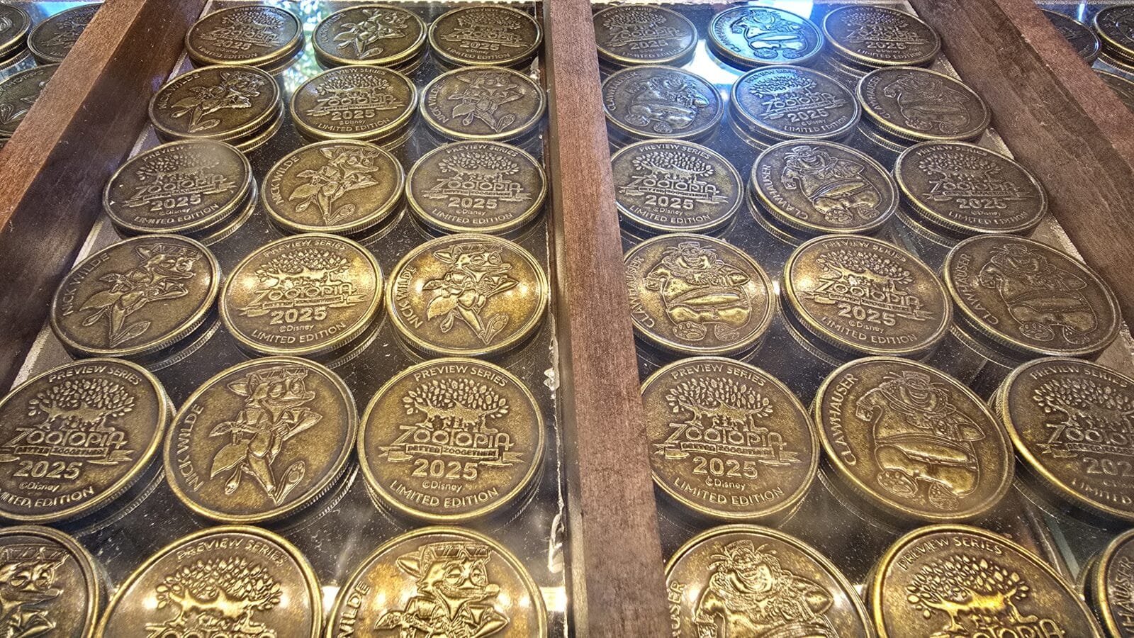 Limited Edition Zootopia Better Zoogether Preview Coins at Disney's Animal Kingdom