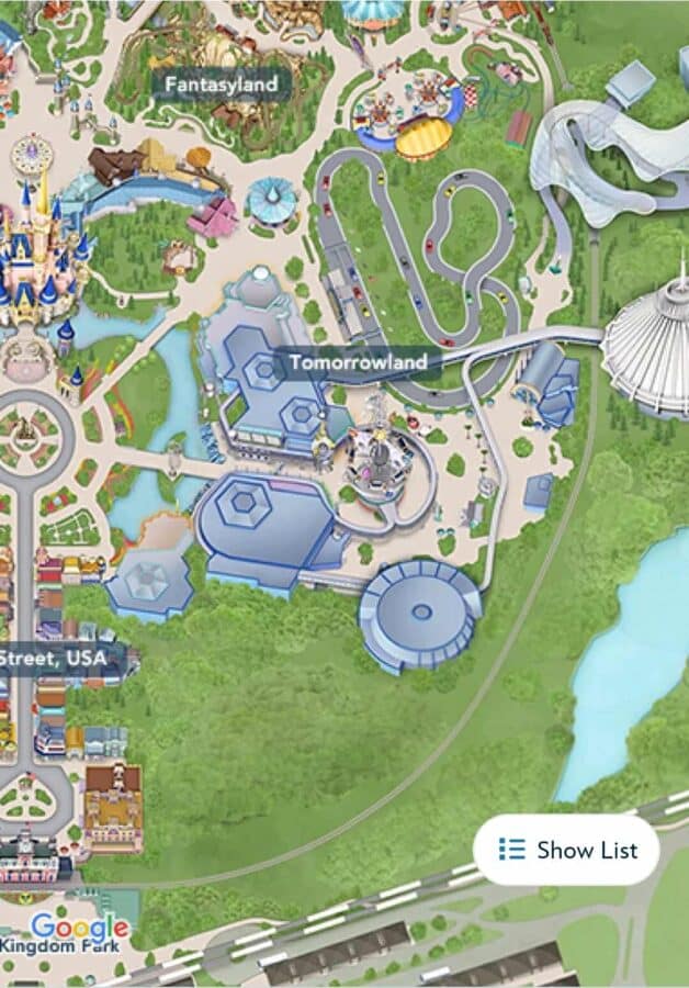 Rivers of America and Half the Walt Disney World Railroad Wiped from the Magic Kingdom Map
