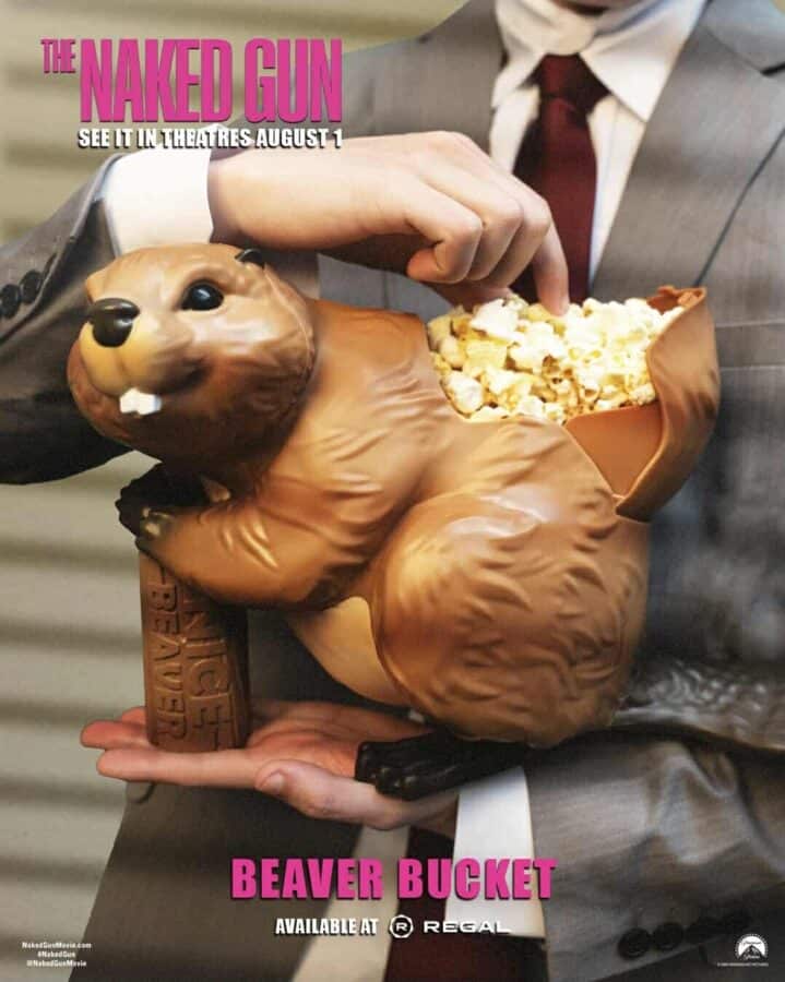 Well Dam That's a "Nice Beaver!" The Naked Gun Popcorn Bucket is Coming to Regal Cinemas