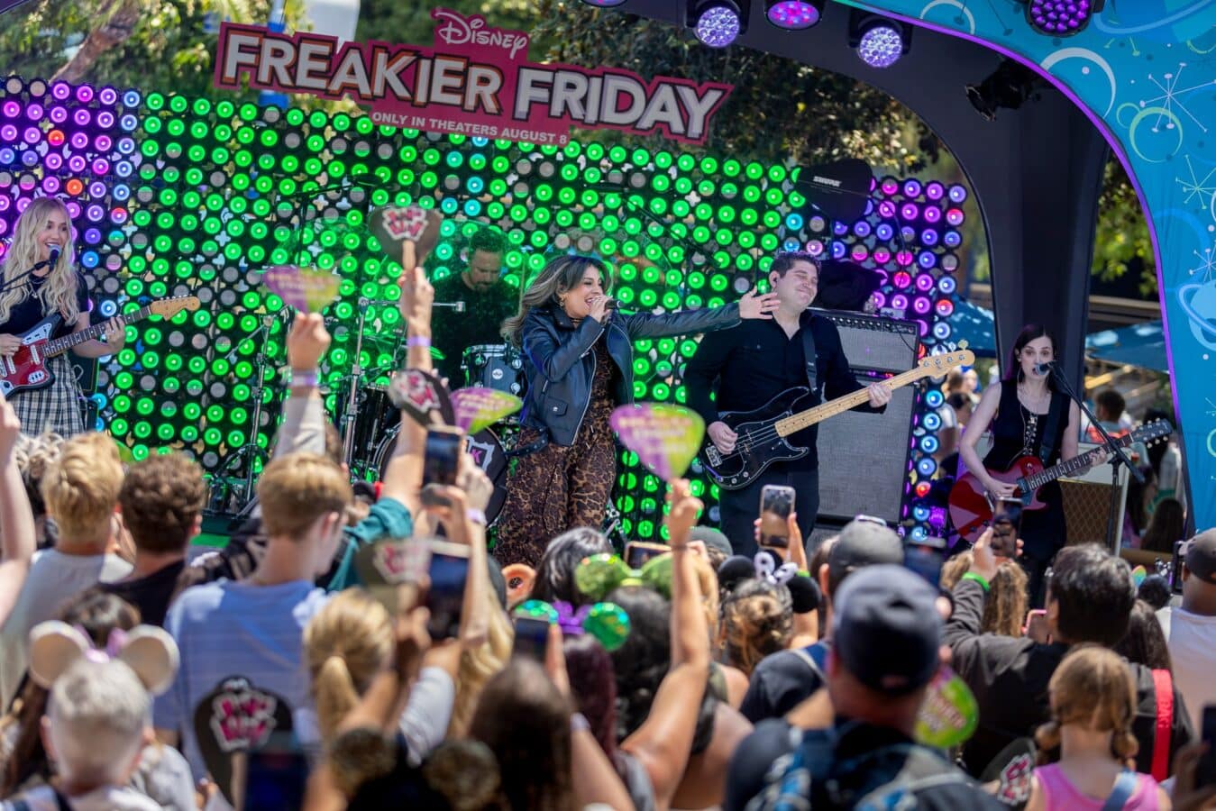 Disney Freakier Friday Pink Slip Surprise Performance at Disneyland with Jamie Lee Curtis
