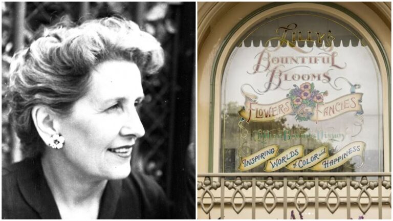 Lillian Disney Receives Window Honors for the Disneyland 70th Anniversary