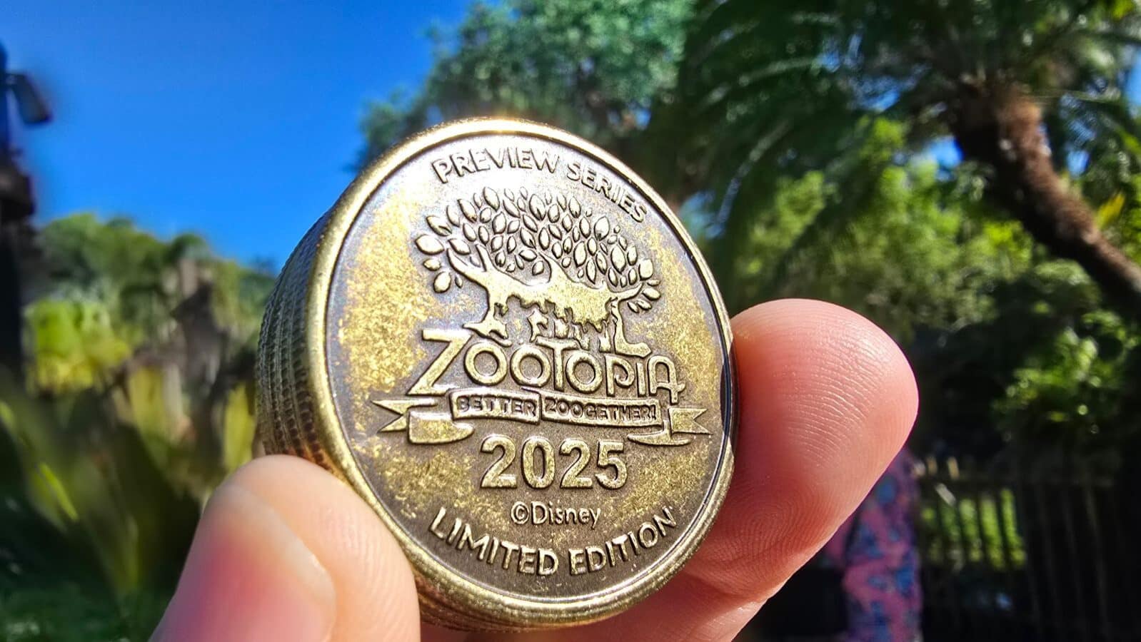 Limited Edition Zootopia Better Zoogether Preview Coins at Disney's Animal Kingdom