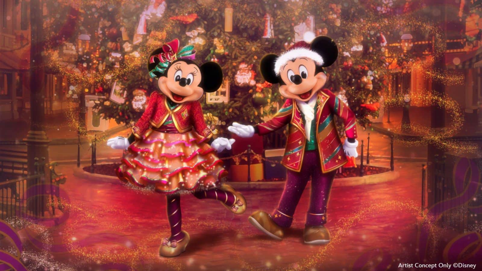 New Christmas Outfits for Mickey Minnie Mouse at Disneyland