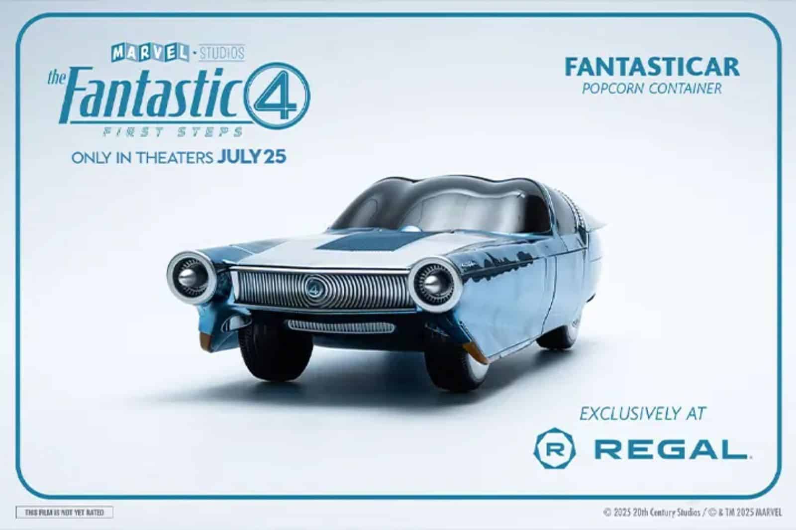 Regal Fantasticar Fantastic Four First Steps Popcorn Bucket Available in Theaters