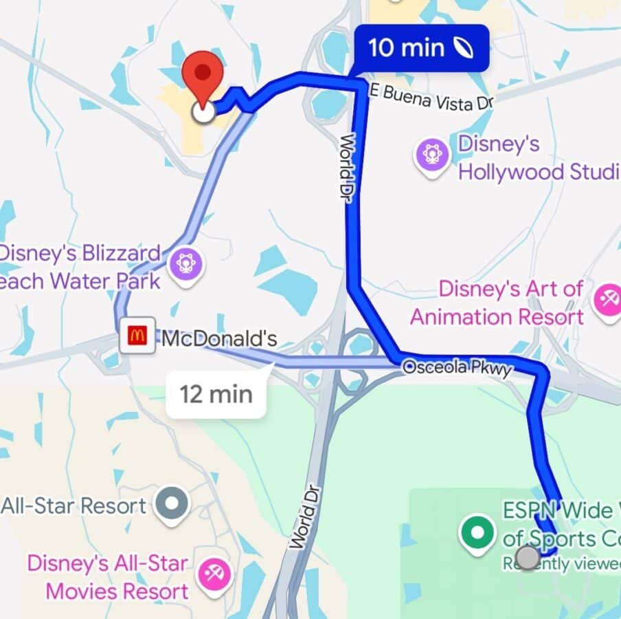 Getting to Destination D23 Parking at WDW