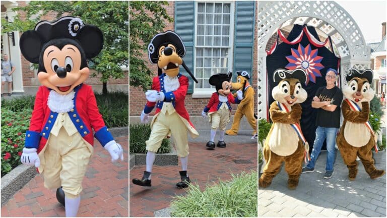 July 4th at Epcot: Spirit of '76 Disney Character Meet and Greet