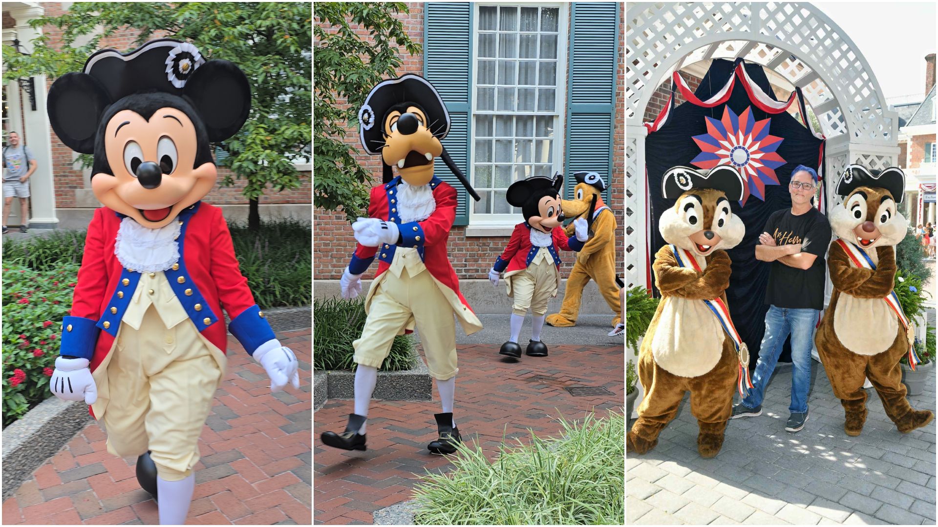 July 4th at Epcot Spirit of 76 Disney Character Meet and Greet