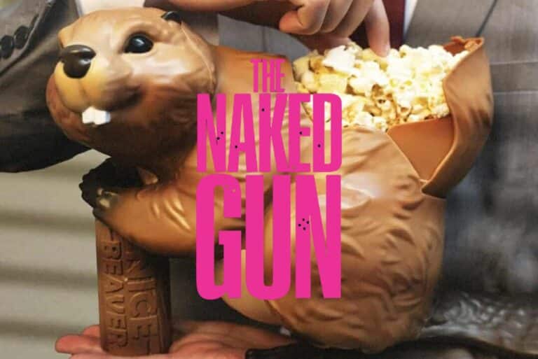 Nice Beaver The Naked Gun Popcorn Bucket Now Available at Regal Cinemas and AMC Theaters