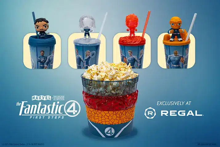 Regal Fantasticar Fantastic Four First Steps Popcorn Bucket Available in Theaters