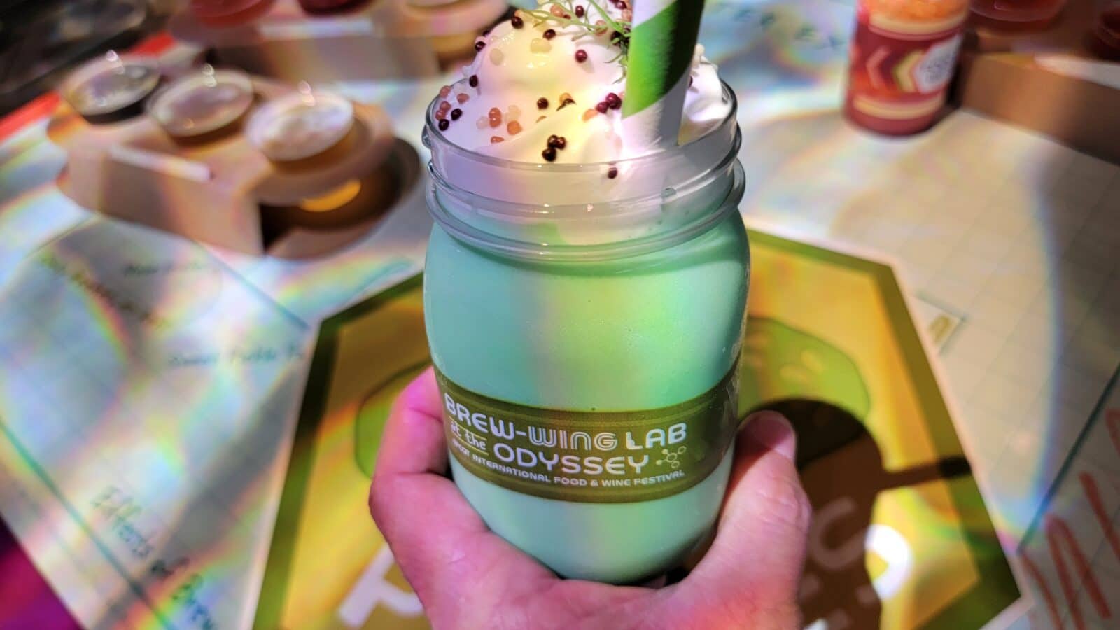 Epcot Food  Wine Festival Global Marketplace Menus 2025 Brew Wing Lab at The Odyssey