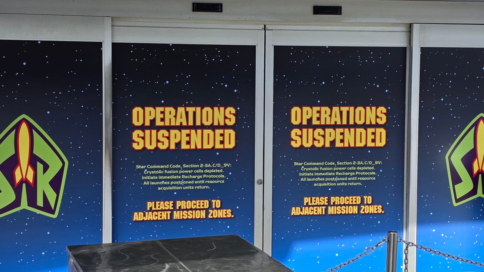 Disney World's Buzz Lightyear Ride Under Refurbishment, but Theming Shines at Entrance