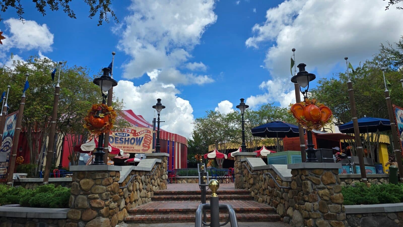 Surprise Dumbo Pumpkins Join Halloween Decorations in Fantasyland