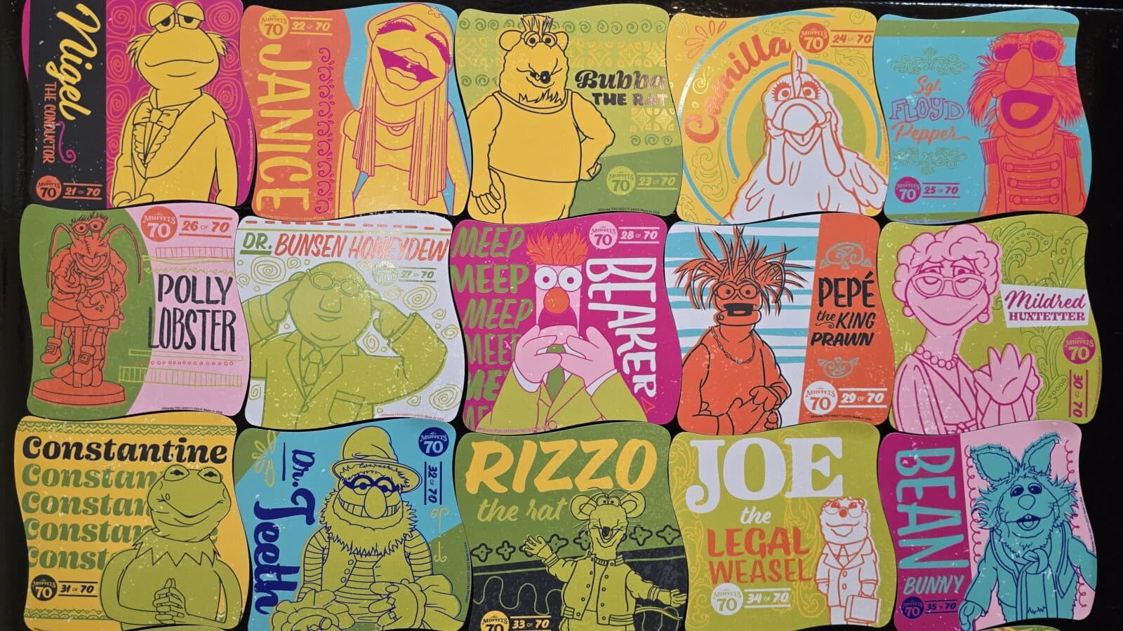 The Muppets 70th Magnets
