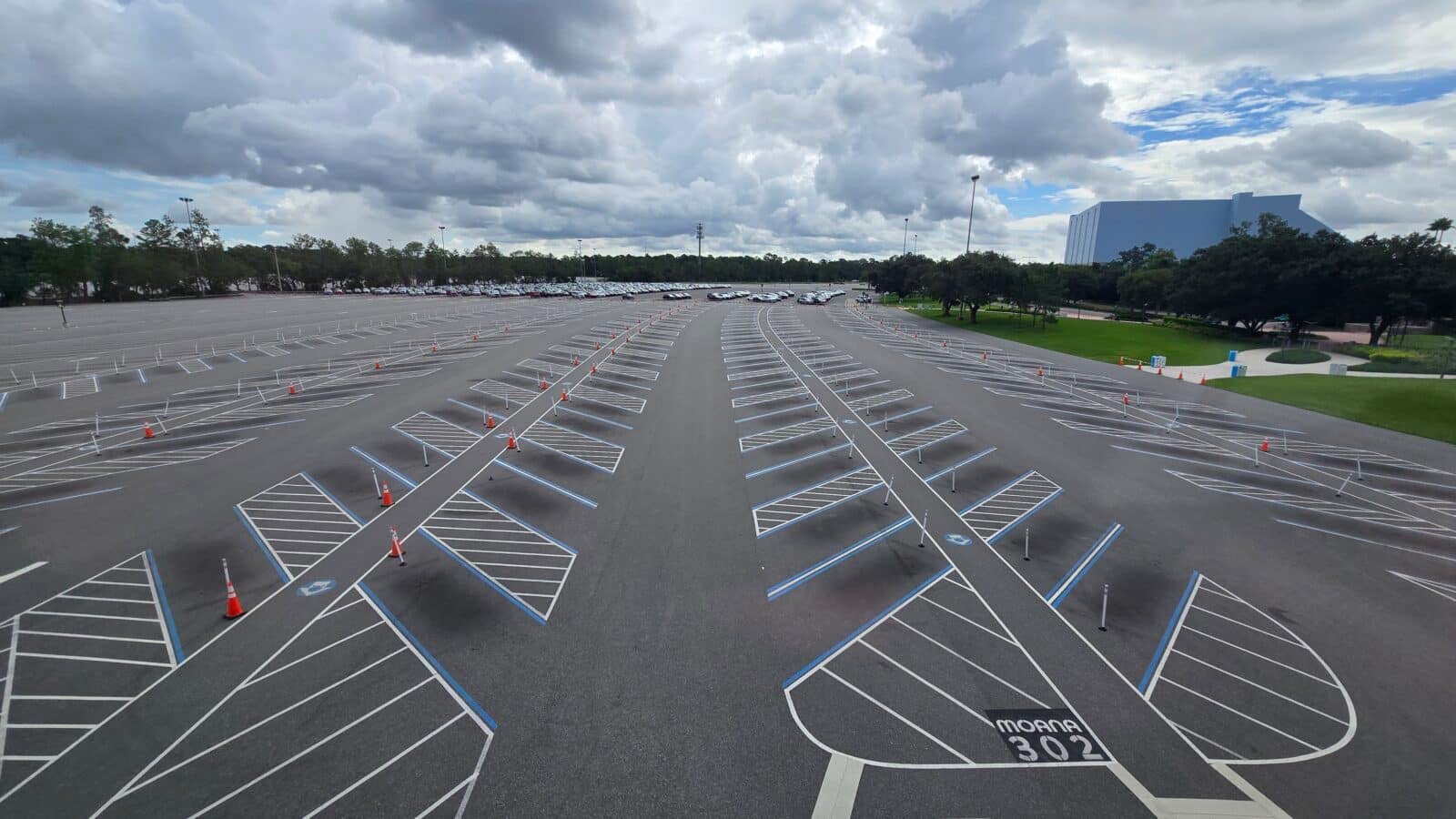 Disability Parking Moved at Epcot While Repaving Moana Parking Lot