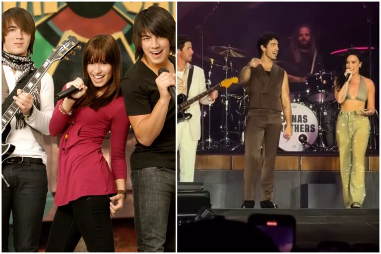 Disney's Camp Rock Reunion at Jonas Brothers Concert with Demi Lovato