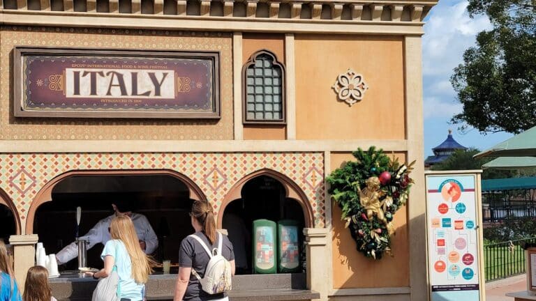 Epcot Food & Wine Festival Global Marketplace Menus 2025: Italy