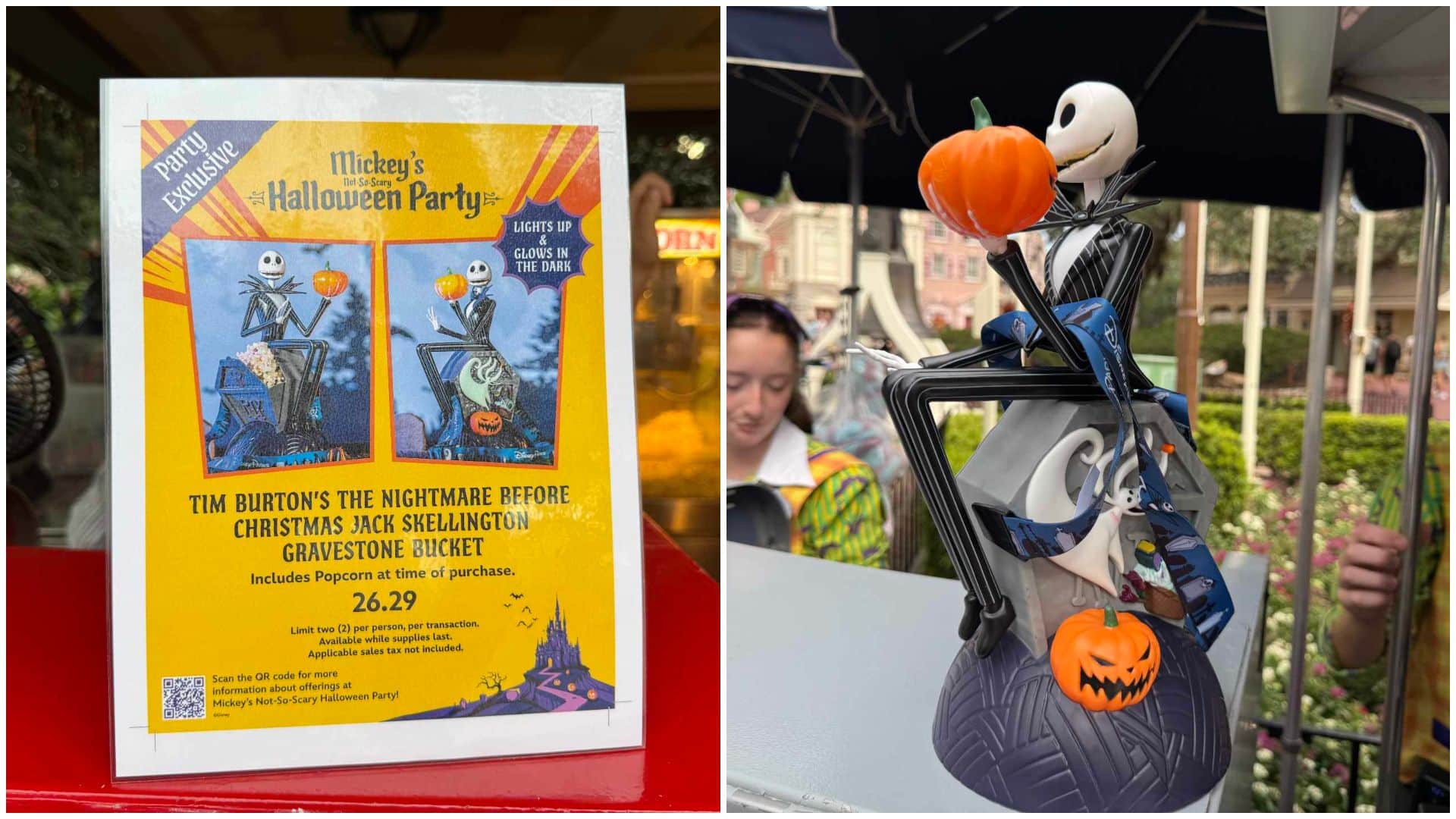 New Popcorn Bucket and Sipper Now Available at Mickeys Not So Scary Halloween Party