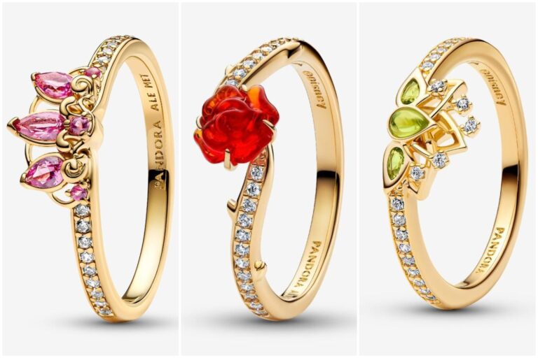 Just in Time for Disney Princess Week Pandora Releases Stunning New Gold Rings