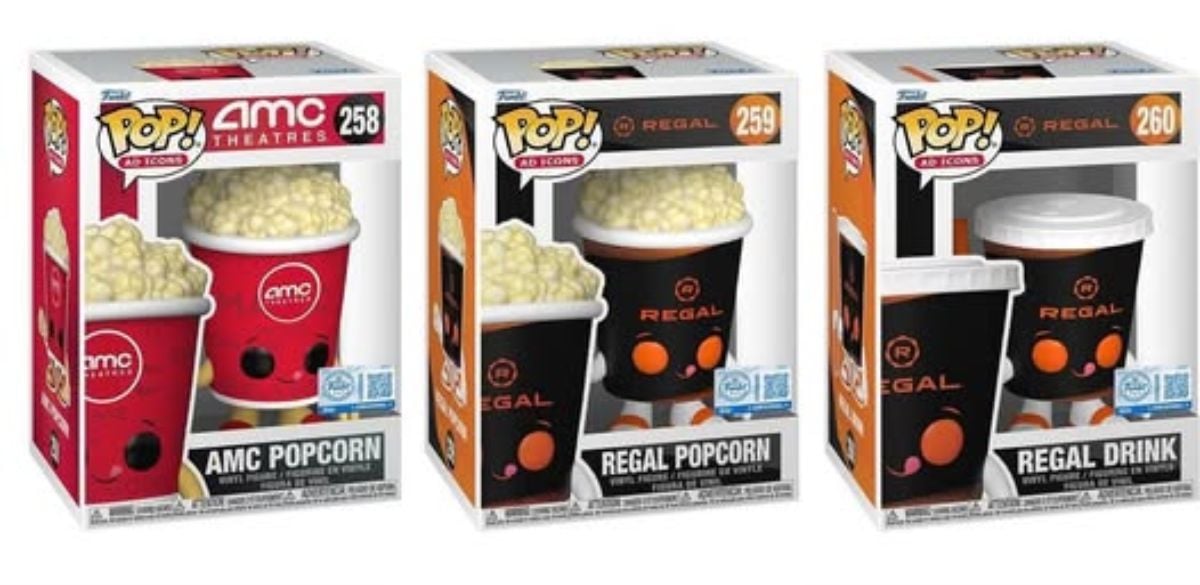Popcorn Buckets Go Meta Funko Pop New AMC and Regal Popcorn Bucket Figures