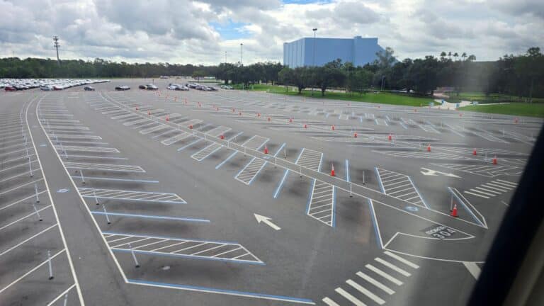 Disability Parking Moved at Epcot While Repaving Moana Parking Lot