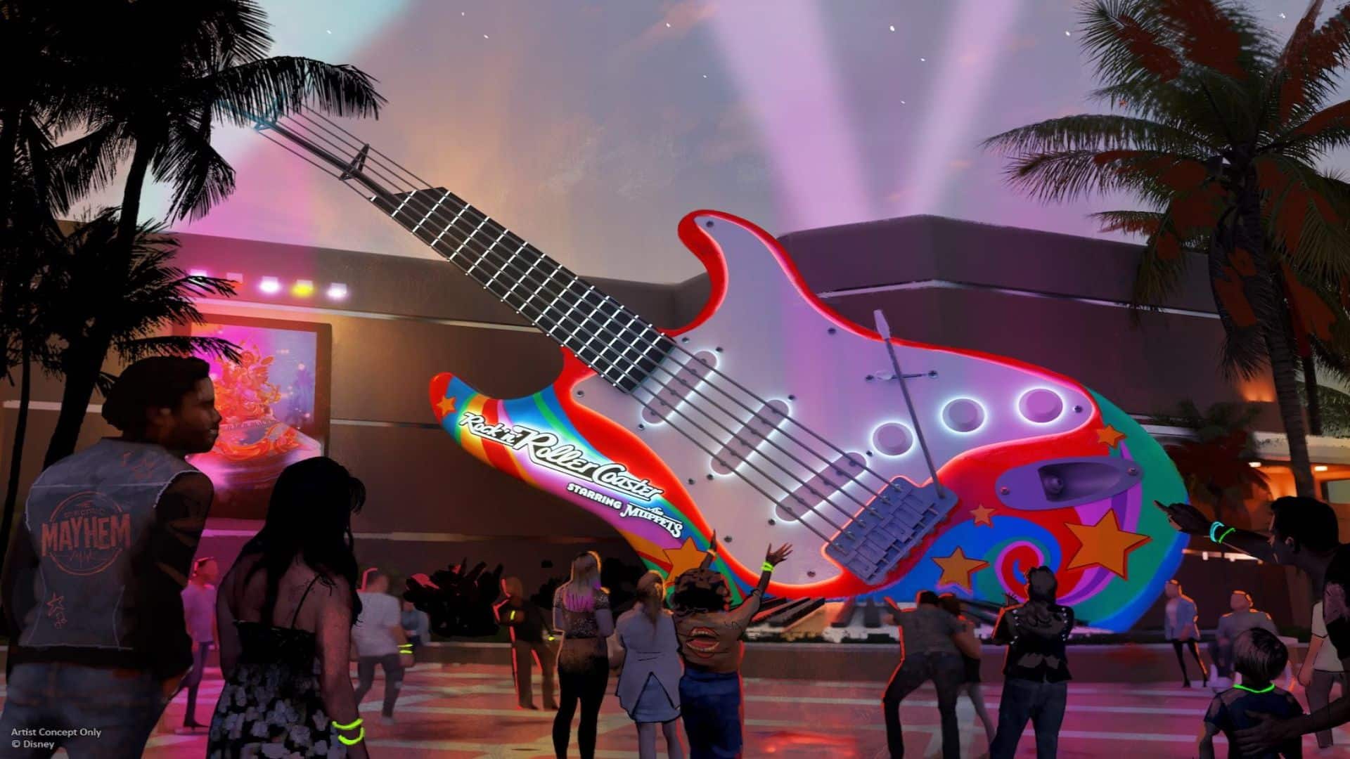 Rock On With The Electric Mayhem at Hollywood Studios for Rock n Roller Coaster Starring The Muppets