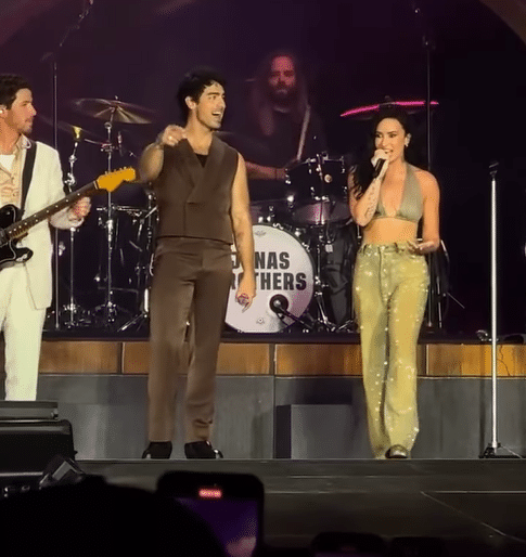 Disney's Camp Rock Reunion at Jonas Brothers Concert with Demi Lovato