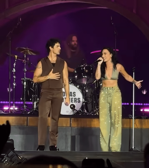 Disney's Camp Rock Reunion at Jonas Brothers Concert with Demi Lovato