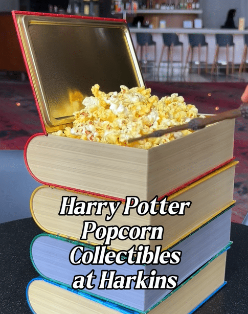 Expecto Popcornum Harkins Theatres Joins the Harry Potter Back to Hogwarts Celebration with Hogwarts House Popcorn Buckets