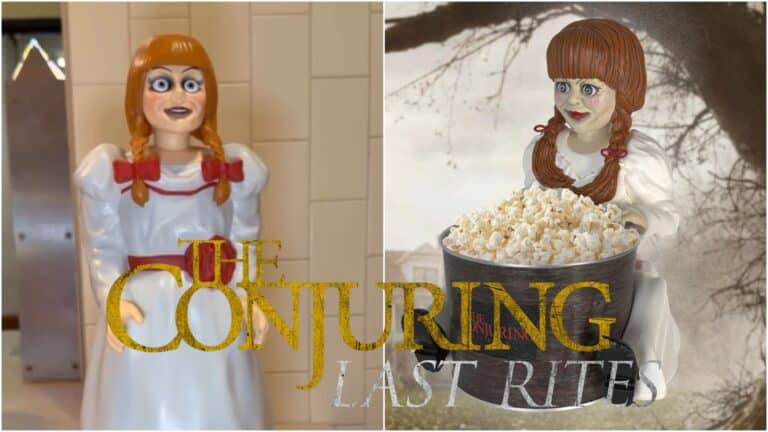 The Conjuring: Last Rites Annabelle Popcorn Bucket Arrives at Theaters and is Nightmare Fuel