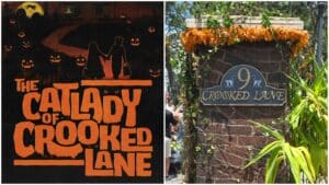 HHN 2025 Universal Orlando: The Cat Lady of Crooked Lane Sacre Zone Story