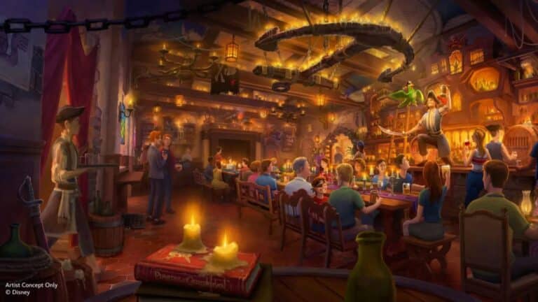 Walt Disney World Magic Kingdom Dining Menu “The Beak and Barrel” Lunch & Dinner 2025 