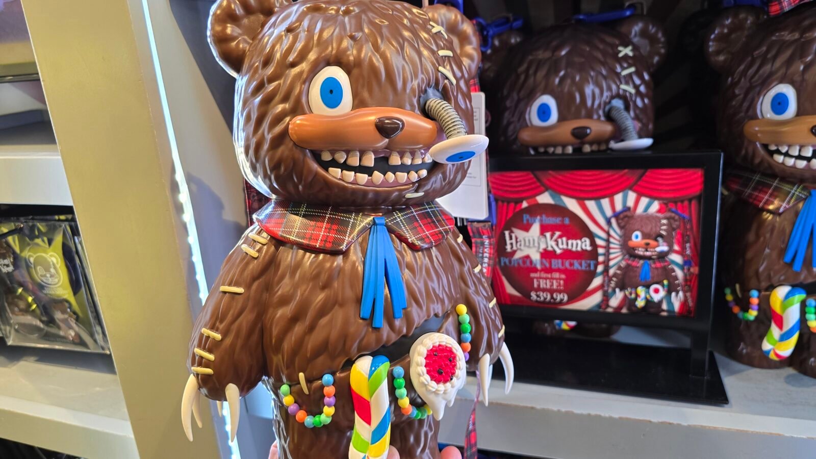 Hamikuma Popcorn Bucket at Universal Orlando during HHN 2025