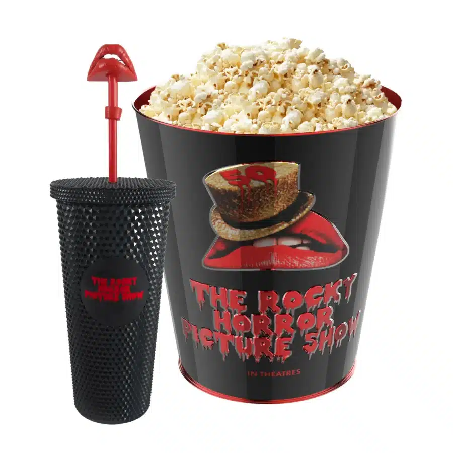 CUPTUBCOMBORHPS Fantasy Land News The Rocky Horror Picture Show 50th Anniversary Popcorn Bucket and Tumbler Prices and Details