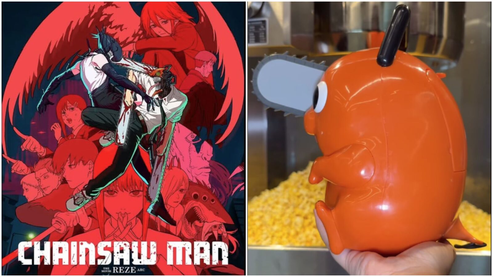 Chainsaw Man Reze Arc Movie Reveals Official Popcorn Bucket and New Release Date