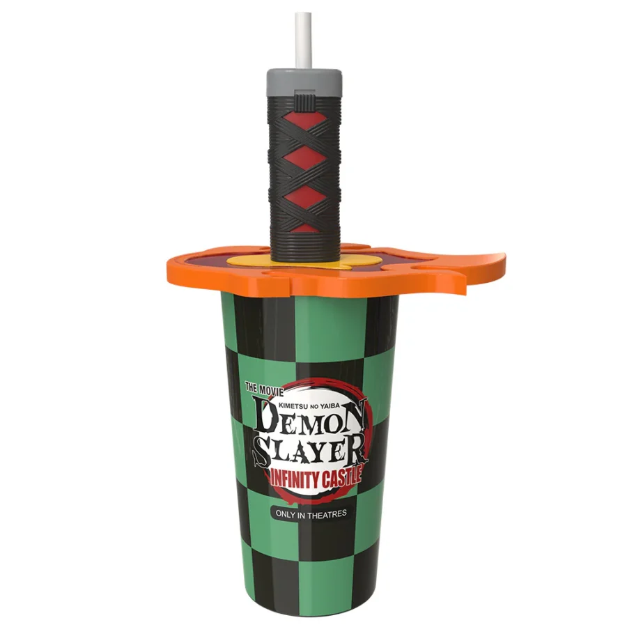 Demon Slayer Kimetsu no Yaiba  The Movie Infinity Castle Tumblers with Sword Hilt Topper Lids