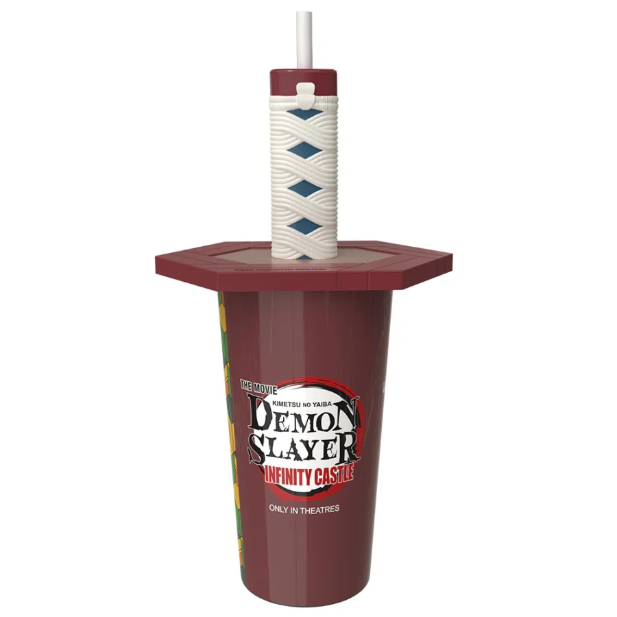 Demon Slayer Kimetsu no Yaiba  The Movie Infinity Castle Tumblers with Sword Hilt Topper Lids