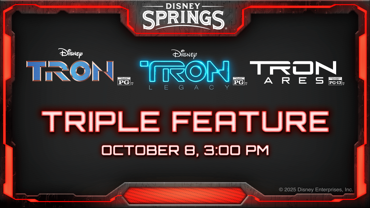 D23 Announces TRON Triple Feature Event at AMC Disney Springs That Includes TRON: Ares Popcorn Bucket