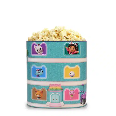 Cinemark's Gabby's Dollhouse: The Movie Popcorn Bucket Tin and MerCat Tumbler Now Available Online