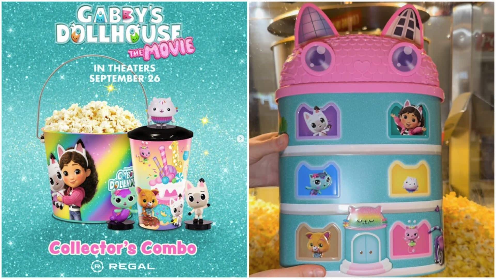 Movie Theaters Announce Gabbys Dollhouse The Movie Popcorn Buckets Ears and More Collectibles