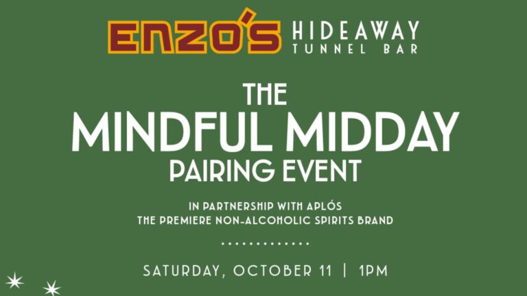 The Mindful Midday Pairing Event at Enzo's Hideaway - Tickets On Sale Now