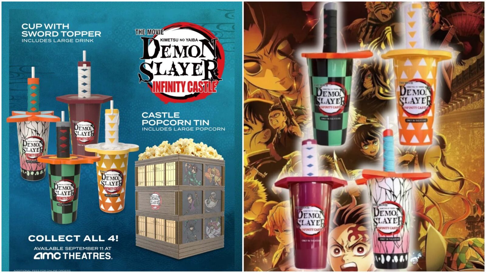 Demon Slayer: Mugen Castle Chapter 1 Memorial Popcorn Box Bucket – Japan Aniplex 2025