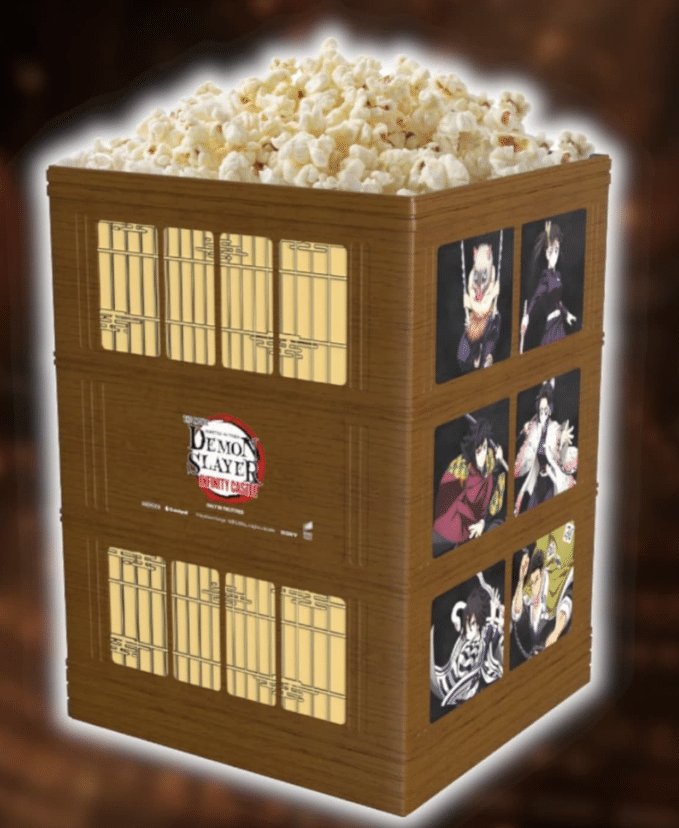 Demon Slayer Kimetsu no Yaiba Infinity Castle Movie Theater Collectibles and Popcorn Buckets