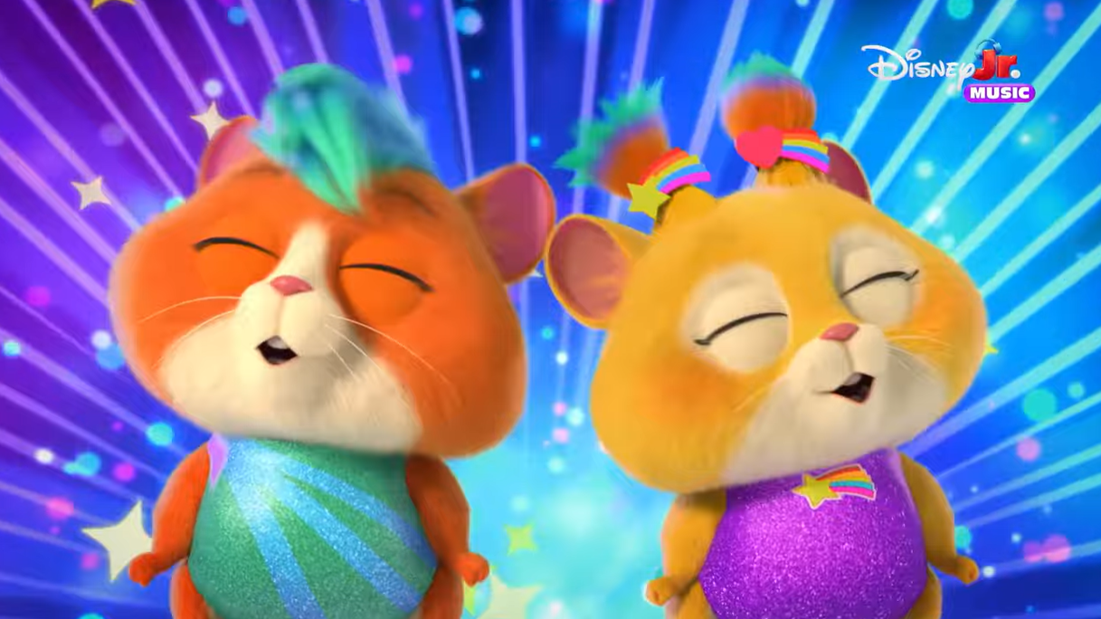 Screenshot 20250915 124354 Fantasy Land News 'Superkitties' New Villains 'The Glamsters' voiced by Utkarsh Ambudkar and Ginnifer Goodwin, Premieres Sept 22 on Disney JR.