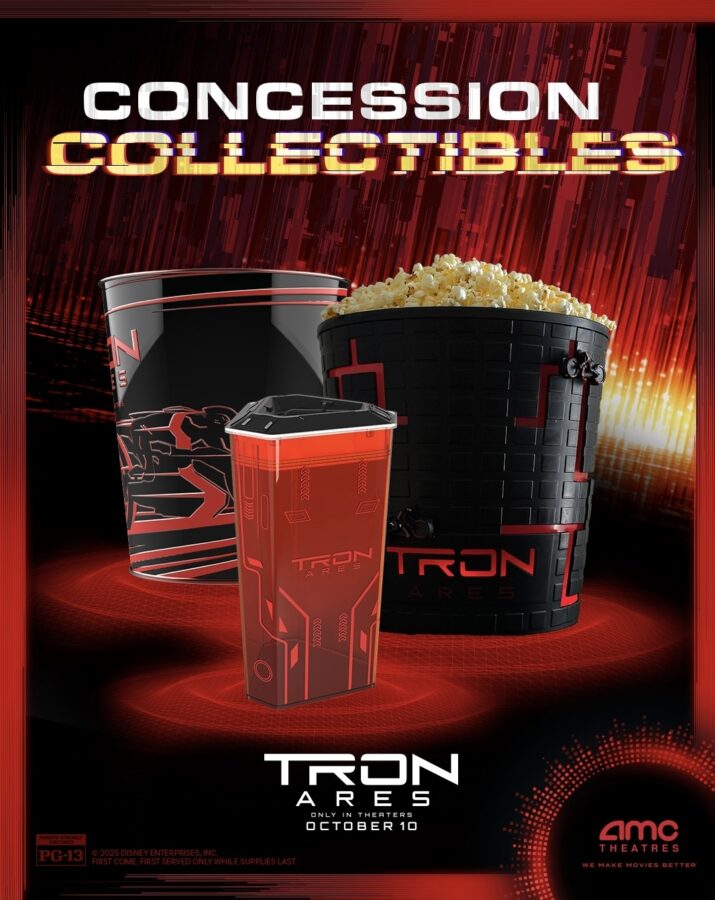 D23 Announces TRON Triple Feature Event at AMC Disney Springs That Includes TRON: Ares Popcorn Bucket