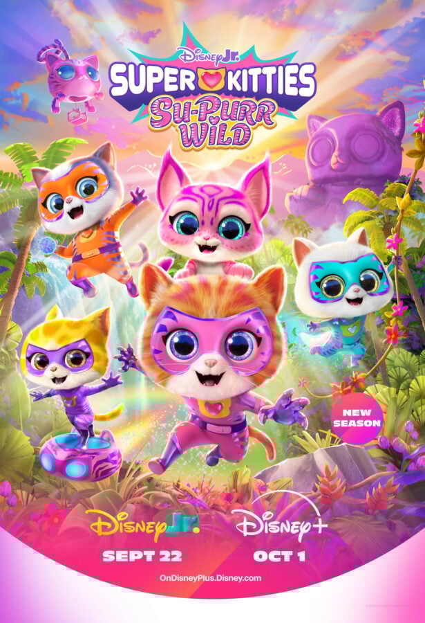 'Superkitties' New Villains 'The Glamsters' voiced by Utkarsh Ambudkar and Ginnifer Goodwin, Premieres Sept 22 on Disney JR.
