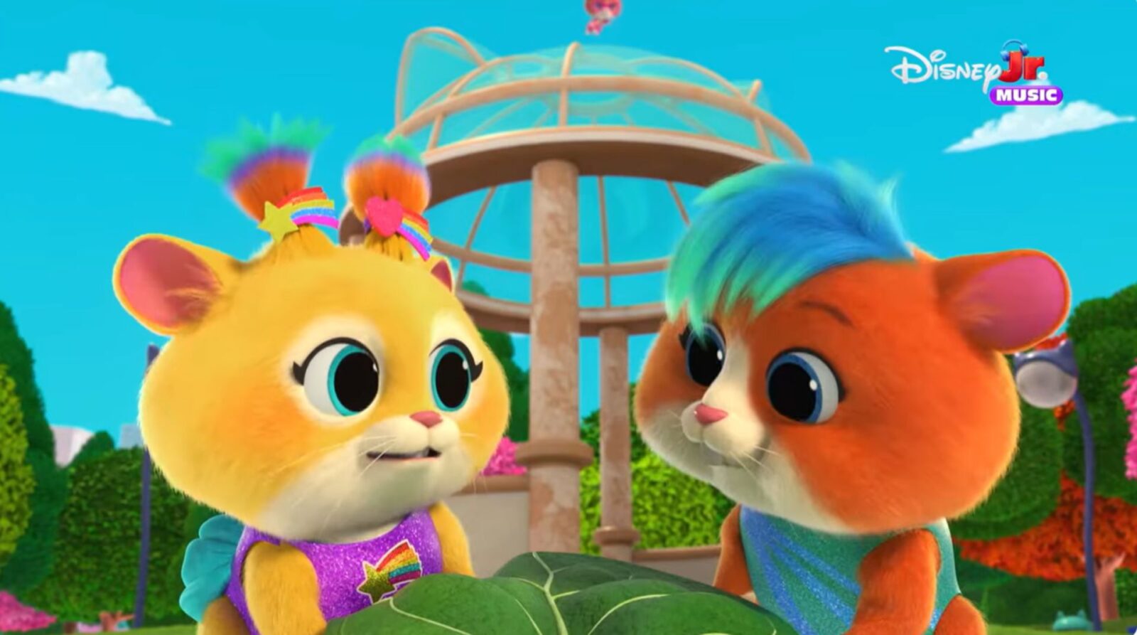 Superkitties New Villains The Glamsters voiced by Utkarsh Ambudkar and Ginnifer Goodwin Premieres Sept 22 on Disney JR'Superkitties' New Villains 'The Glamsters' voiced by Utkarsh Ambudkar and Ginnifer Goodwin, Premieres Sept 22 on Disney JR.