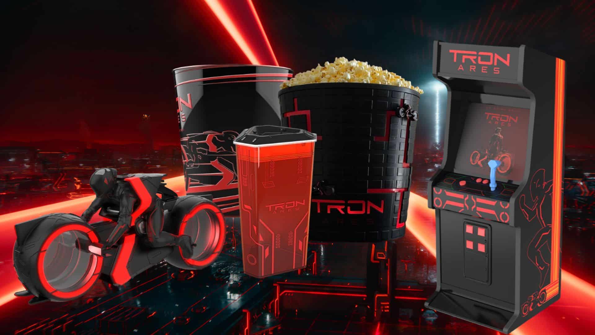 TRON Ares Lightcycle Popcorn Buckets Arcade Cabinets  More A Collectors Guide